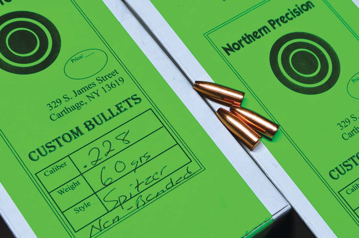 Bill Noody’s Northern Precision Custom Bullets is making three new .228-diameter bullets, all hollowpoints: 60 grain, 70-grain bonded and 70-grain non-bonded. They should be just the ticket for an accurate 1899.